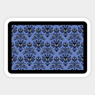 Haunted Mansion Wallpaper Blue Sticker